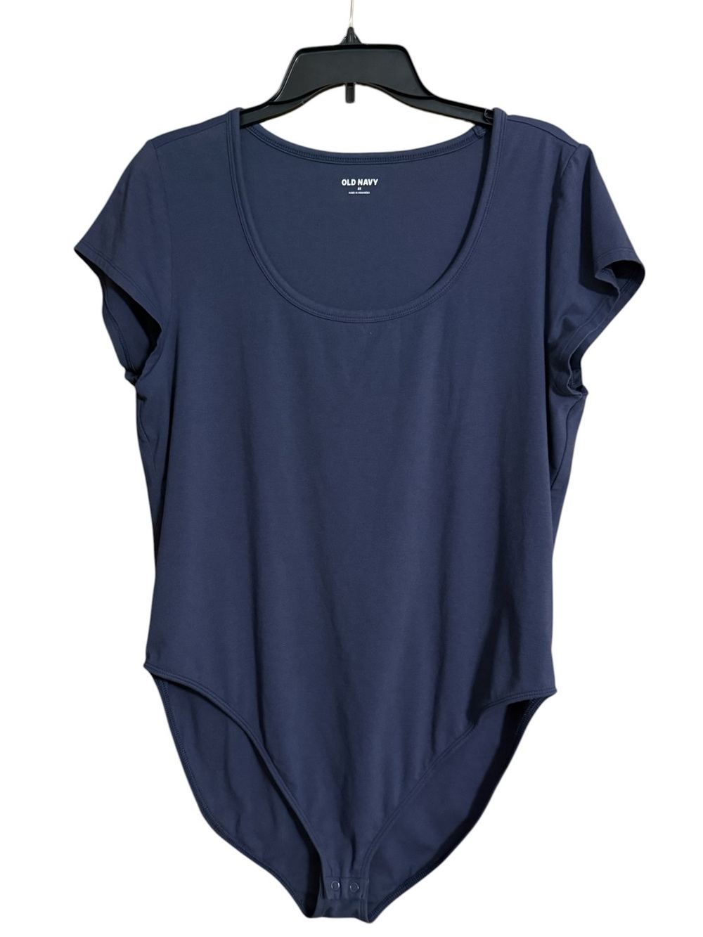 Old Navy Navy Blue Scoop Neck Bodysuit